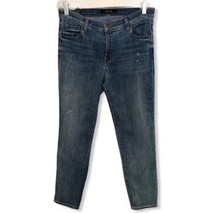 J Brand Johnny Mid- Rise blue jeans